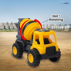 Cement Mixer Toys for Kids ? Push & Go Truck Toys for Kids, Construction Truck Toy for 3+ Years Old Children, Boys & Girls (CementMixer)