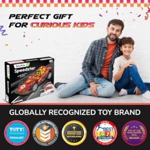 DIY Speed CAR Toy for Kids Ages 6-12 | F1- Racing Car with Launcher | Fun Birthday Gift for Boys and Girls | STEM Learning Car Toys for 6,7,8,9,10,11,12 Years