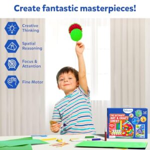 Ultimate Art & Craft Activity Kit for Kids ? 2000+ DIY Craft Pieces with Step-by-Step Instructions, Creative Supplies & Gift Set for Girls & Boys Ages 6, 7, 8, 9, 10, 11, 12, & 13