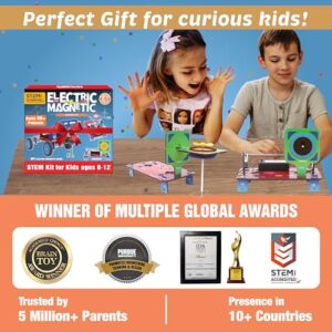 30In1 Science Project Kit | Birthday Gift For Boys Girls Ages 8 10 12 14 Years | 30+ Electricity Magnetism Diy Stem Projects | Educational Learning Stem Toys For 8 To 12 Year Olds