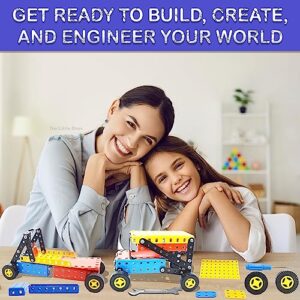 The Little Ones Mechanical Toys - Construction Toys for Kids Aged 8-14 Years Old, Stem Toys, DIY Kit, Best Birthday Gift for Boys & Girls, Educational Games [Senior Construction Set - 20 Models]