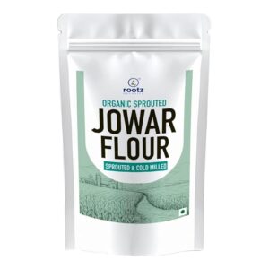 Rootz Organics Sprouted Jowar Flour (Sorghum Flour) | Organic Jowar Atta 1.8 Kg