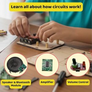 MakerVerse Wireless (Bluetooth) Speaker | Make Your Own Speaker Kit | Learn Science, Technology, Engineering, Math | Science Project Kit for Girls & Boys | Best Gift for Boys and Girls Age 8-15 Years