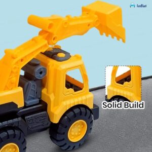 Excavator Toys for Kids ? Push & Go Truck Toys for Kids, Construction Truck Toy for 3+ Years Old Children, Boys & Girls (Excavator)