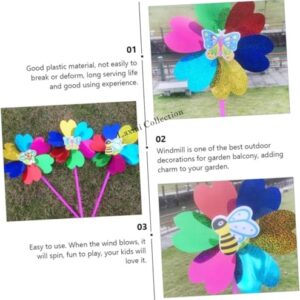 20 Pcs Pinwheel Toys Windmill for Garden Orchard Lawn Farm Beach Decor Birthday Return Gifts for Kids Boys&Girls in Bulk Multi-Color (Pack of 20)