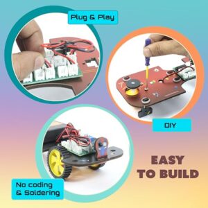 5in1 STEM Robotics kit | Robotics Kits for Kids Ages 8 9 10 11 12 Years Old Boys Girls | Electronics Sensor Toy Modules | No Coding Required | Birthday Gift for Kids Ages 8+