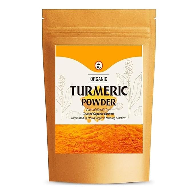 Rootz Organics Lakadong Turmeric Powder (100g) | (7-12)% High Curcumin Content | Unprocessed and Organic Haldi Powder (100 Gram Pack of 2)