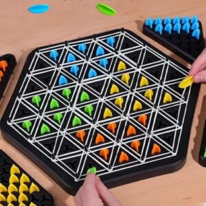 Satpurush Chain Triangular Chess Board Game ? Educational & Strategy Indoor Games for Kids 7-14 Years, Fun Learning Board Games for Boys & Girls, Family Game Night, Gift for Kids Age 8-12