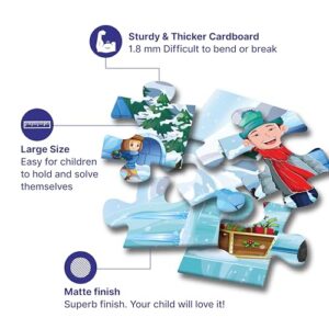 Set of 2 Vacation Theme Jigsaw Puzzles for Kids 5+ Years, 48 Pieces Each, Tea Garden & Desert Scenes, Educational Puzzle Game with Activity Sheet, Cognitive Development Toy