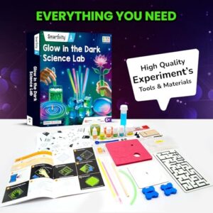 Smartivity Glow Magic Science Kit for Kids Ages 6-8-10-12 Years | 20 Amazing Glow in The Dark Science Experiments I Birthday Gifts for Boys & Girls | STEM Kit Toy for 6,7,8,9,10,11,12, Years Old