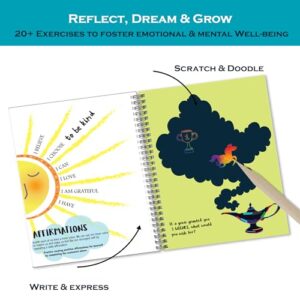 Chalk & Chuckles BeYouTiful Me Art & Craft Kit, 8-14 Years, 25+ Creative & Confidence Activities, DIY Gift for Girls & Boys- Scratch Art, Kintsugi Painting & Journal, Age 9, 10, 11, 12, 13