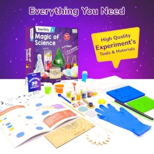 Magic Science Kit for Kids Ages 4-6-8 Years | Birthday Gifts for Boys & Girls | 50+ Amazing Science Experiments I Educational Toy for Kids Age 4,5,6,7,8 Year Old