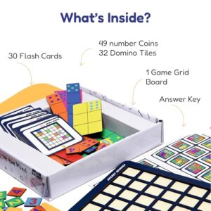 Educational Board Game with Number Puzzle | Mind Games Fun Learning Math Puzzle for Kids | Gifts for Boys and Girls Age 6+