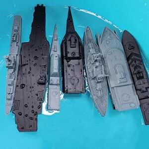 17 Pieces Naval Ship Building Blocks Fun Gift for 14 Year and up Kids Adult Black|Toys & Hobbies | Action Figures | TV, Movie & Video Games|7 Battleships