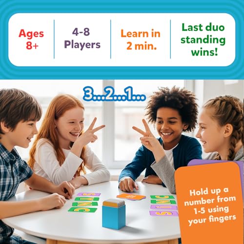 Sync or Sink - Hilarious Family Card Game for Kids, Teens & Adults, Fast-Paced Mind-Matching Partner Challenge, Fun Party & Game Night Favourite, Gifts for Ages 8, 9, 10 and Up, 4-8 Players