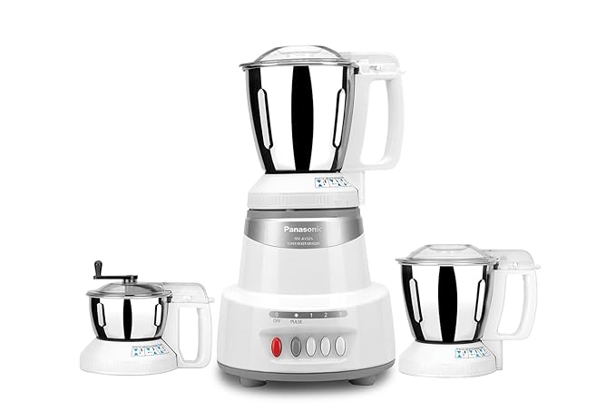 Panasonic Mx-Av325Ms 600W Mixer Grinder, Silver, 600 Watt