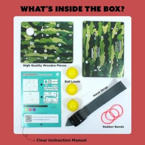 Butterfly EduFields DIY Catapult Shooter Science Kit (Pack of 6) | Best Birthday Return Gifts for Kids Ages 8 9 10 11 12 | Catapult + Hand Shooter 2in1 Play STEM Toy | Aim & Shoot | Reusable & Safe