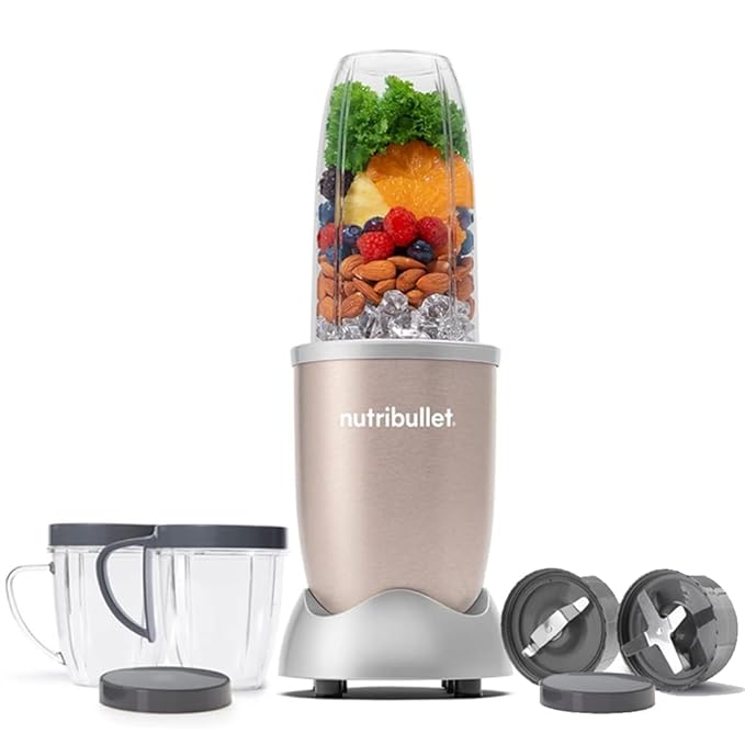 Nutribullet Pro 900W Champagne Gold, 12 Pcs Set, Usa #1 Mixer / Grinder / Smoothie Maker,
