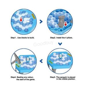 Chocozone Mini Table Games Balance Ice Cubes Save Penguin Icebreaker Beating Toys for 5 6 7 Years Old Boys & Girls