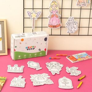 DIY Fairy Tale Magnets (10 Pcs) | Mess-Free Art & Craft Activity for Girls | Art Kits & Supplies | DIY Creative Activity | Gifts for Kids Ages 6, 7, 8, 9, 10, 11, 12 Years