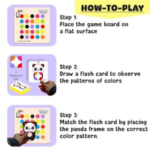 Color Connect - Color Matching Game, Mind Games for Kids and Toddlers, Flashcards Color Sequence Travel Game, Fun Educational Puzzle for Ages 2 to 8 Years