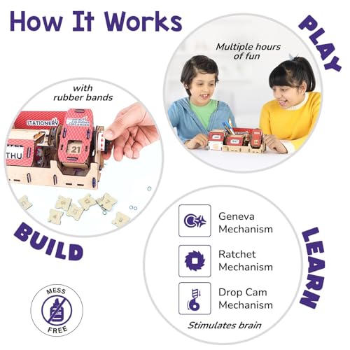 Smartivity DIY Infinity Calendar & Stationary Organizer for Kids Age 8-9-10-11-12-13-14 Years | Birthday Gift for Girls & Boys | Science Toys for Kids 8-14 YearsI STEM Toy
