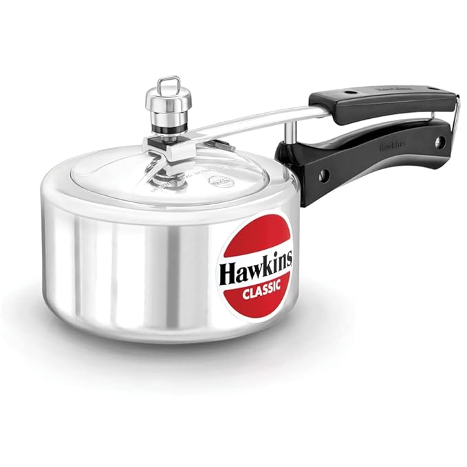 Hawkins 1.5 Litre Classic Pressure Cooker,Best Inner Lid Cooker,Baby Cooker,Silver(CL15) Aluminium