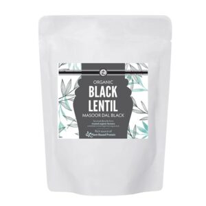 Rootz Organics Masoor Dal Black 900g| Black Lentils | Protein Rich | Perfect For Baked Beans | Unpolished | 100% Natural | Non GMO | Sabut Masar | Whole protein | Whole Grains | Perfect for a Healthy Lifestyle