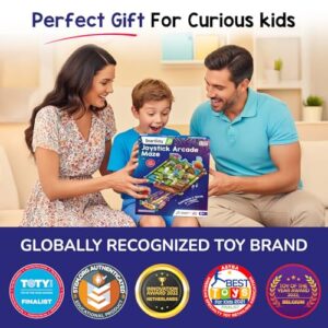 Joystick Arcade Maze Toy for Kids 6-14 Years | 2in1 Space & Jungle Theme Adventures I Birthday Gift for Boys & Girls I STEM Educational DIY Science Toys for Kids Ages 6,7,8,9,10,11,12,13,14