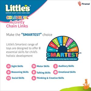 Colourful Activity Chain Links | Educational Toys for Kids | Helps Develop Hand - Eye Coordination & Motor Skills | Multi-Color Toddler Activity Toys | Baby Toys