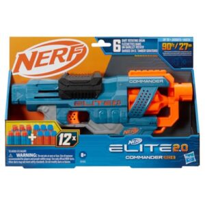 Elite 2.0 Commander Rd-6 Blaster, 12 Darts, 6-Dart Rotating Drum, Christmas Gift Toys For Kids Teens And Adults, Christmas Gifts, Best Xmas Gift Toy, Multi