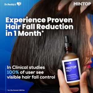 Mintop Pro Plus| Hair Regrowth Serum by Dr Reddys|Fortified with Redensyl, Procapil, Biotin and Copexil| Proven Hair Fall Control| Scalp Nutrition| 50 Ml