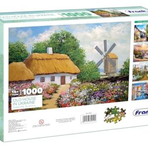 Old House in Ukraine Jigsaw Puzzle for Adults | 1000 Piece Jigsaw Puzzles for Adults & Kids Above 15 Years | Fun & Challenging Realistic Illustration Puzzle Games,Gifts for Stress Relief & Focus