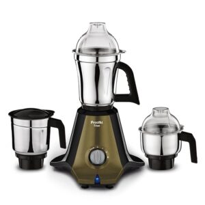 Preethi Titan Mixer Grinder for Kitchen | 3 Jars 1000W Mixie| Black (MG-283) Plastic