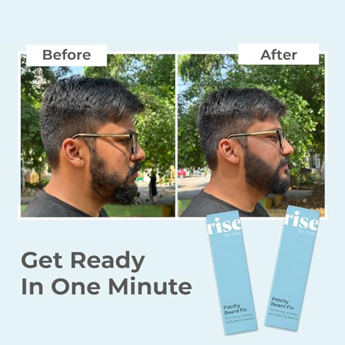 Patchy Beard Fix | Apply in One minute | Natural Look | Smudge & Water Proof | No Side Effects | Alternative to Beard Growth Oils and Serums