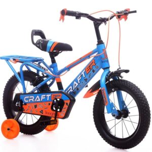 longrun Crafter 14 Inch Cycle for Kids | Children Bicycle for 2-5 Years | Kids Cycle for 2-5 Years boy and Girls with Training Wheels |14T Kid Bike for 2 to 5 Years | Easy 4-Step Setup | 95% Fitted