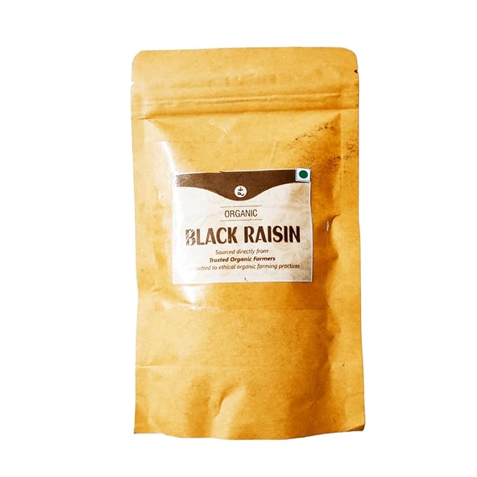Rootz Organics Organic Raisin Black| Kala Manuka | Kali Draksh (100gram)