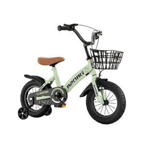 SYGA Bicycles for Kids 2-5 Years Children's Basket Bicycle Magnesium Alloy (12INCH, Mint Green)