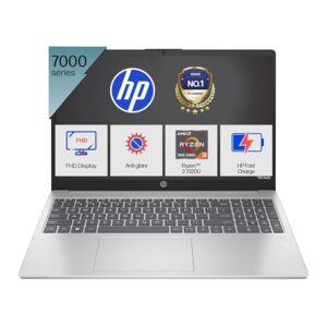 HP 15, AMD Ryzen 3 7320U (8GB LPDDR5, 512GB SSD) FHD, Anti-Glare, Micro-Edge, 15.6