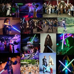 Lightsaber, Aluminum Metal Lightsaber For Kids Adults, Rechargeable Dueling Light Saber With 14 Rgb Colors, Star Wars Cosplay Christmas Birthday Gifts For Boys Ages 5 - 10 Year & Up,Black