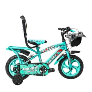 12T Road Cycle for Kids Steel Frame Bicycle Backrest, Training Wheels (90% Assembled) 2 to 4 Yrs for Boys & Girls (Magwheel Blue, 12T)