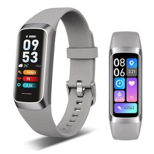 Fitness Tracker, 24/7 Heart Rate Blood Oxygen Blood Pressure Body Temp Monitor Sleep Calorie Tracker with 1.1