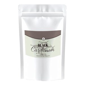 Rootz Organics Black Cardamom, Badi Elaichi Whole Spices, for Authentic Indian Dishes (100gram)