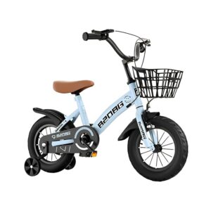 SYGA Bicycles for Kids 2-5 Years Children's Basket Bicycle Magnesium Alloy (12INCH, Blue)