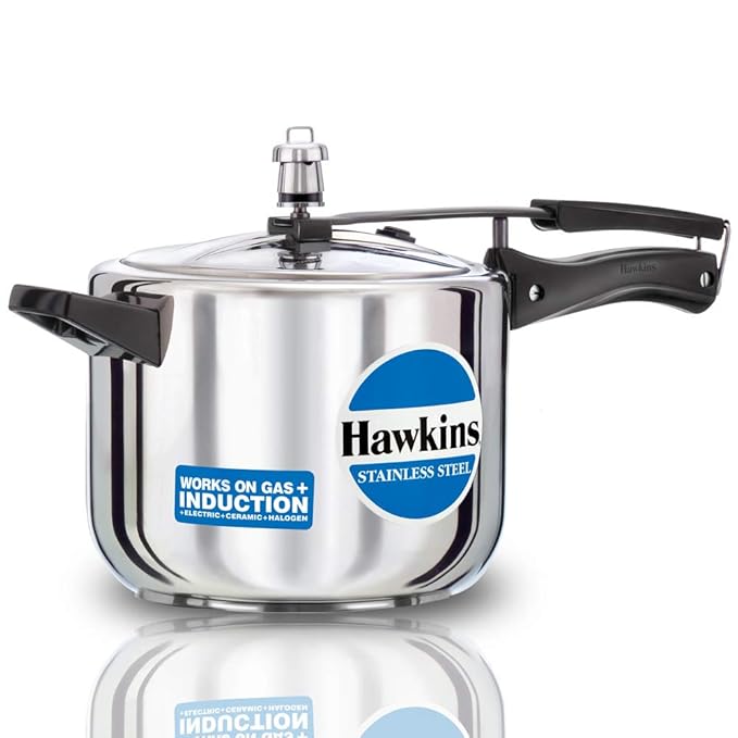 Hawkins Stainless Steel Pressure Cooker (5 Litres)