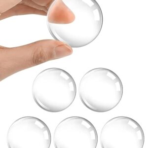 GLUN® Clear Rubber Door Bumper Stopers Wall Protector, 6Piece Pack Self Adhesive Door Handle Knob Wall Shield Bumper Guard for Wall Pack of 1