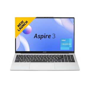 acer [SmartChoice Aspire 3 Laptop Intel Core Celeron N4500 Processor Laptop (8 GB LPDDR4X SDRAM/256 GB SSD/Win11 Home/38 WHR/HD Webcam) A325-45 with 39.63 cm (15.6