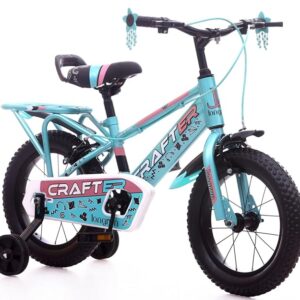 longrun Crafter 14 Inch Cycle for Kids | Children Bicycle for 2-5 Years | Kids Cycle for 2-5 Years boy and Girls with Training Wheels |14T Kid Bike for 2 to 5 Years | Easy 4-Step Setup | 95% Fitted