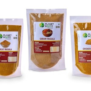 PLANET ROOTZ Masala Combo Powder Pack (Meat,Chicken & Garam Masala 100gm) 300gm