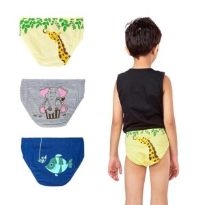 YouGotPlanB Boy Underwear | 100% Breathable Cotton | Printed Briefs | Just-Right Fit | Supersoft Waistband for Max Comfort | Antimicrobial & Anti-Odour | Skin-Safe Dyes | 2-14 Years